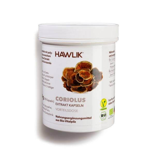 Original Hawlik Coriolus Bio Extrakt Kapseln 240 Stück
