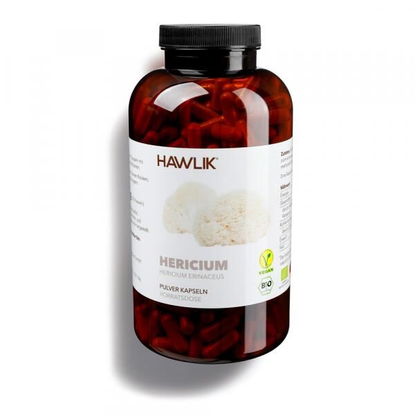 Original Hawlik Hericium Bio Pulverkapseln 500 Stück