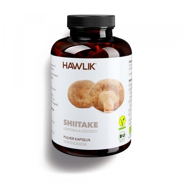 Original Hawlik Siitake Bio Pulverkapseln 250 Stück