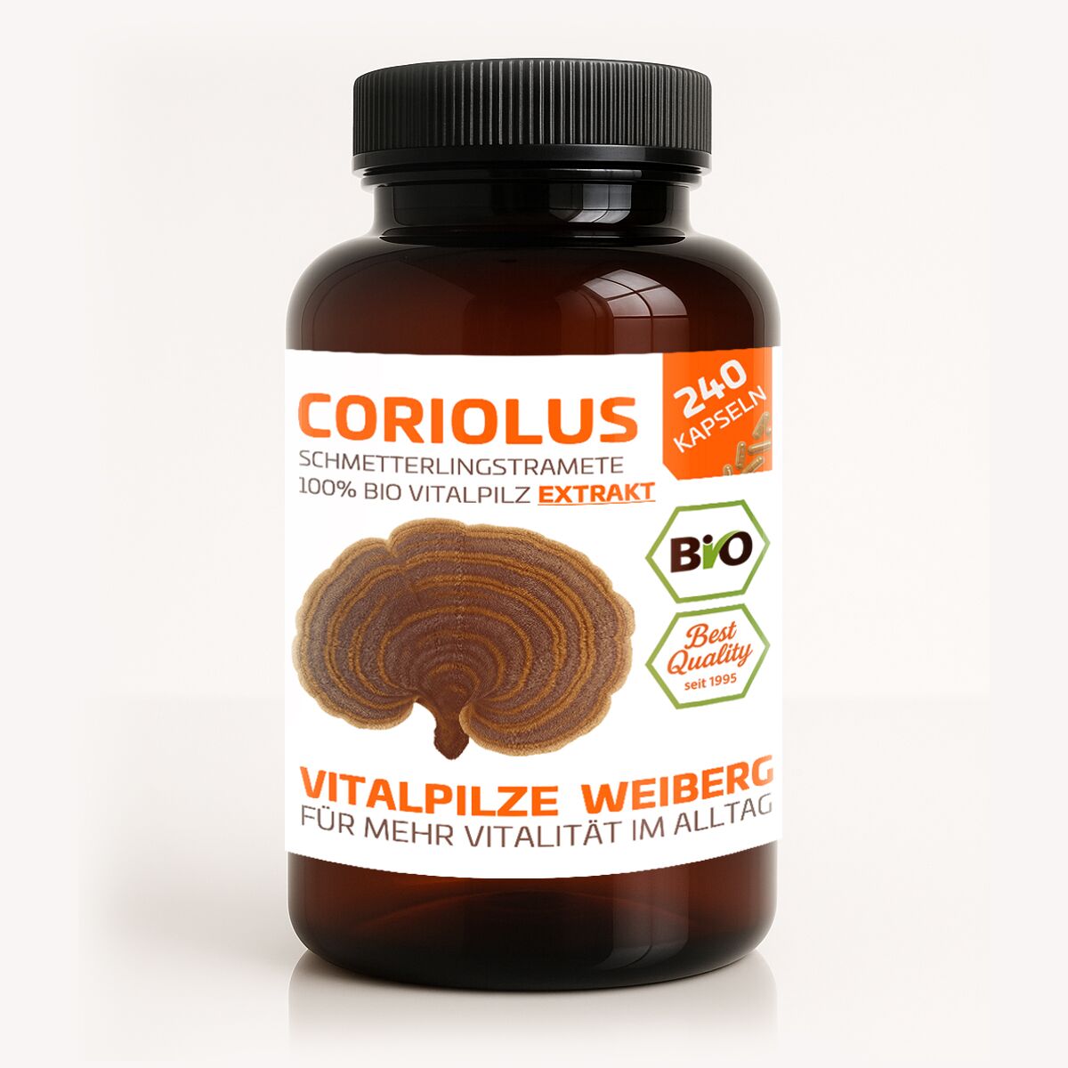 Original Weiberg, Coriolus Bio Extrakt, 240 Kapseln