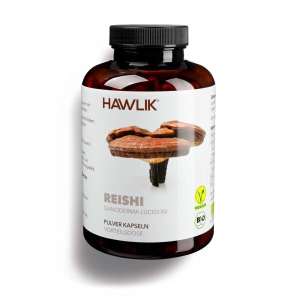 Original Hawlik Reishi Bio Pulverkapseln, 250 Stück