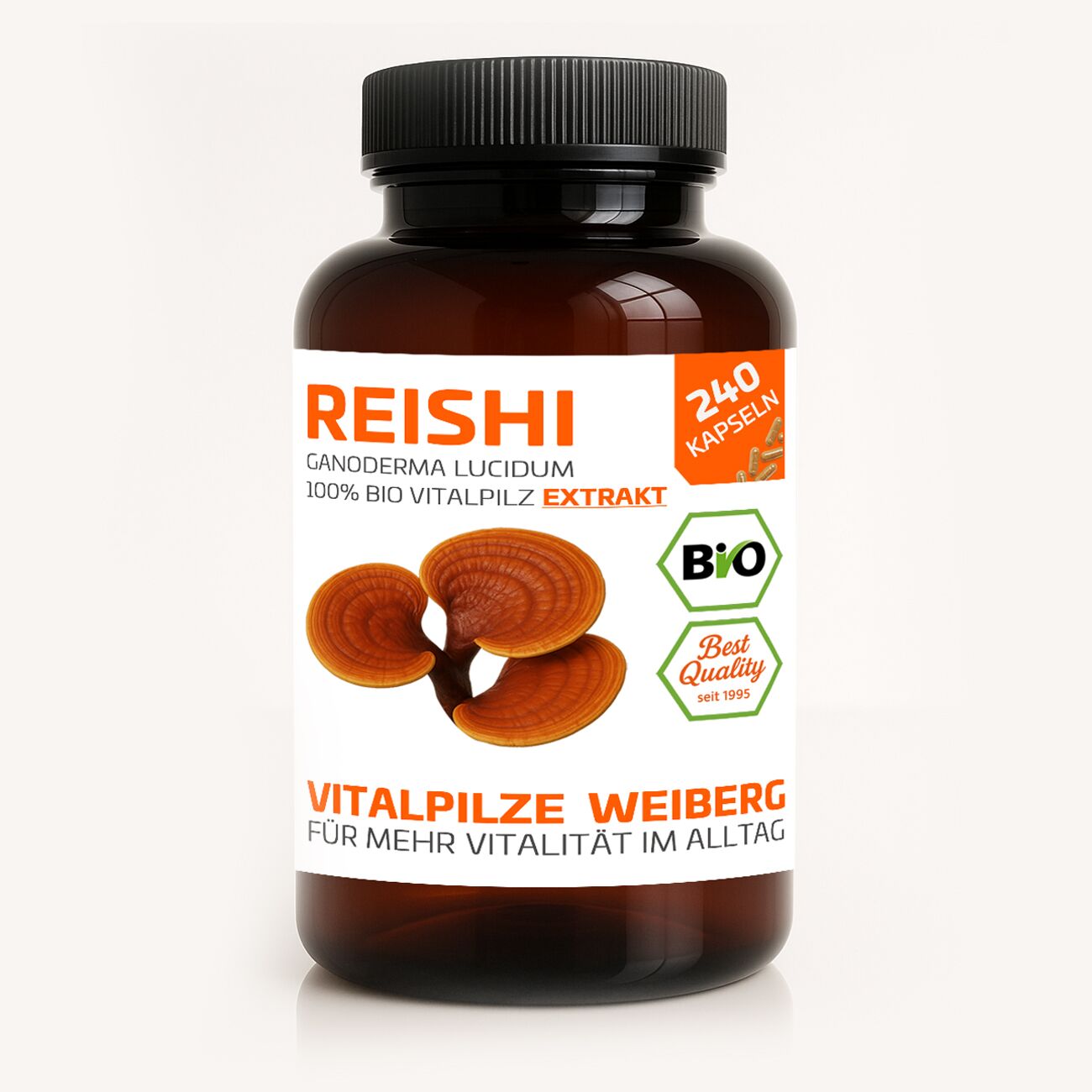 Original Weiberg, Bio Reishi Extrakt, 240 Kapseln